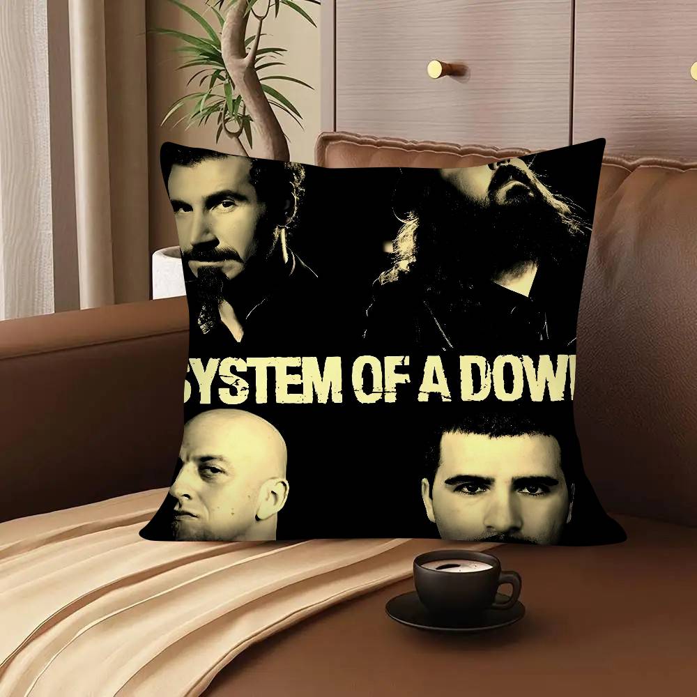 S-System Of A D-Down Band Pillow Case Square Pillow Bedroom Sofa Leisure Comfort Cushion Car Living Room Home Decoration