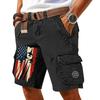 Pantaloncini Cargo Casual Stampati da Uomo per l'Estate con Tasche Multiple
