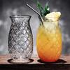 480 ML Pineapple Shaped Glass Cup Transparent Coffee Mug Bar Supplies Cold Drink Cup  Home