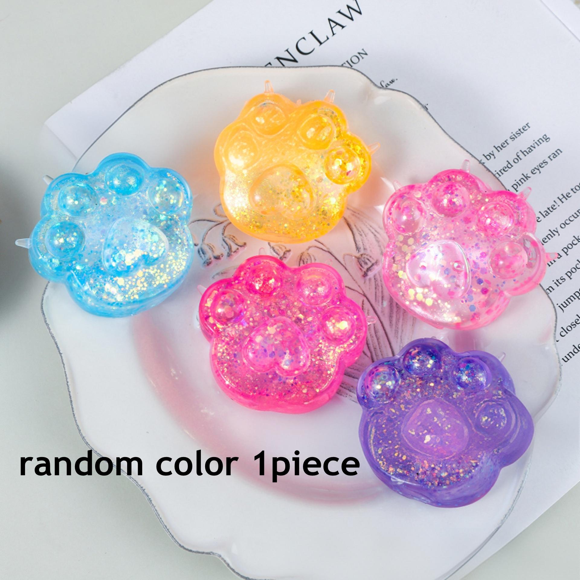 

Toys Toys Toys Squishy Sequin Maltose Cat Paw Slow Rebound Squeeze Stress Relief Fidget for Adults Decompression Sensory