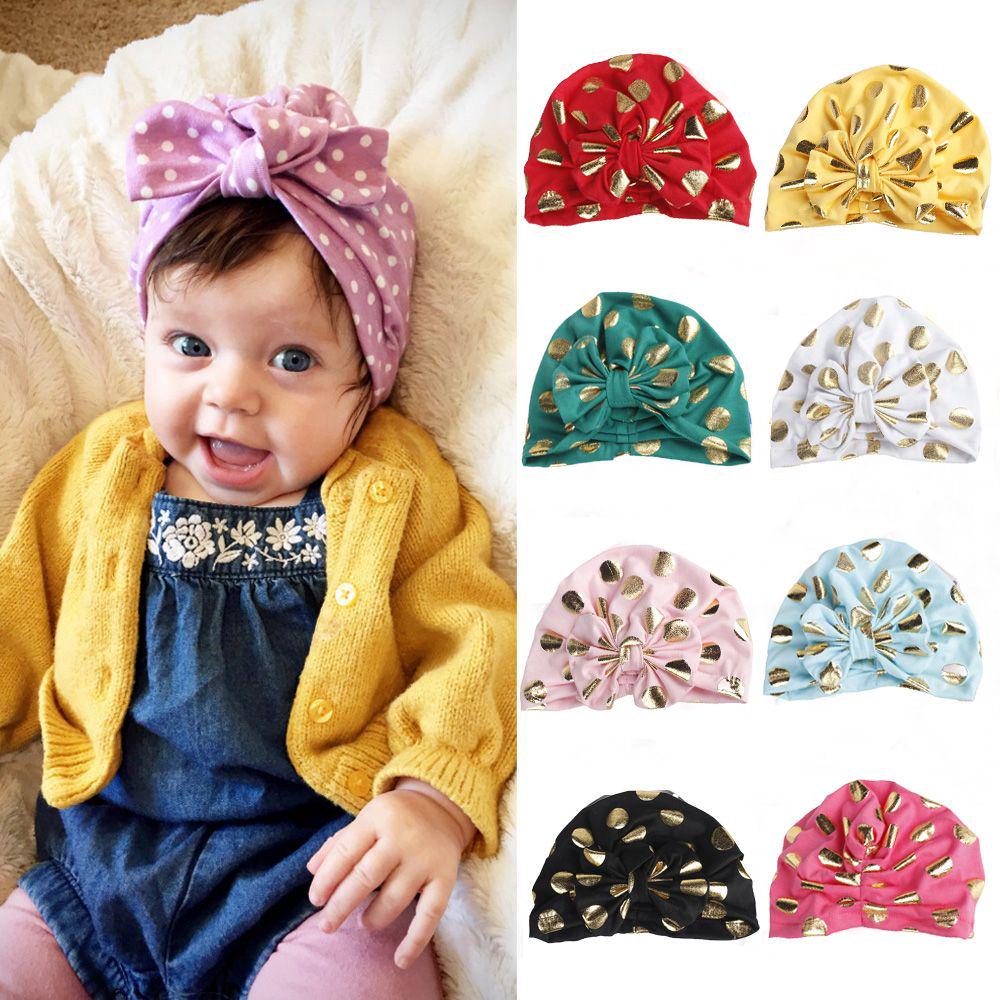 petits enfants garçon fille indian turban doux le velours bébé noués chapeau