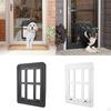 Cat Flap Door Pet for Dogs Indoor Outdoor Feeder Screen