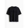 H M PrinTed T sHirT Loose fiT Black