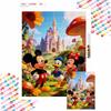 Diamond Painting Mickey Mouse Donald Duck Minnie Mouse Castle Flowers Handmade Diy Mosaic Art Painting Kit Home Decoration