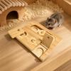 Wooden Guinea Pig Foraging Toy Boredom Enrichment Tray Safe