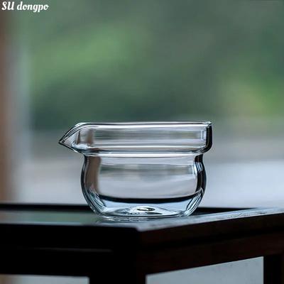 Glass Fair Cup Thickened Tea Sea Tea Ceremony Tea Divider Large Heat Resistant Simple Transparent  Cup Large Kung Fu Tea Set