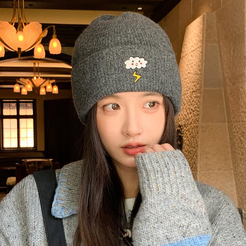 Versatile Commuting Warm Ear Protection Hooded Outdoor Cycling Large Head Circumference Cold Proof Knitted Hat