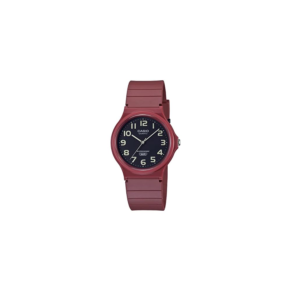 Casio Chupacasi MQ-24UC-4B Unisex Analog Watch Matte Bordeaux with Rubber Strap
