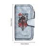 Gothic Skull Rose Long Wallet for Ladies Casual Portable Card Cash Holder Fashion Dark Style Purse