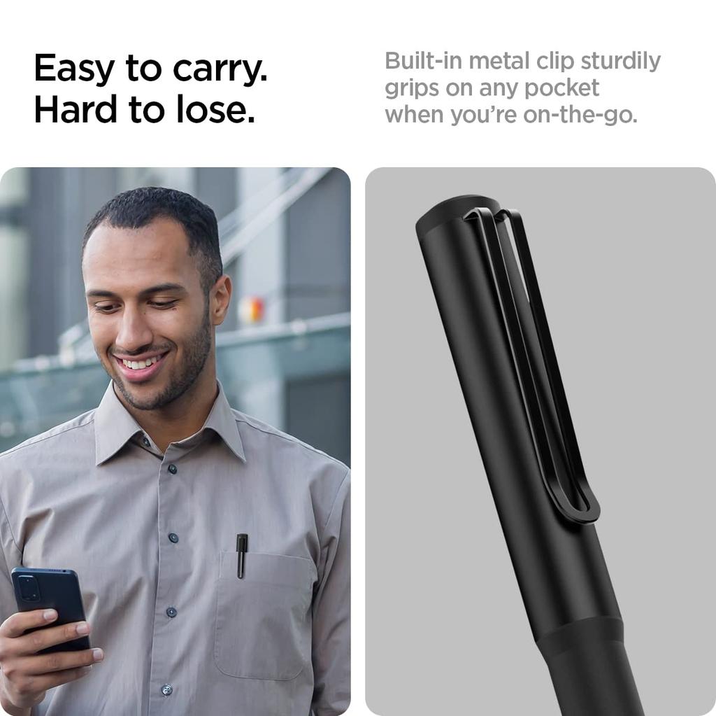 Spigen Pencil Case, Stylus Cover, Compatible with Apple Pencil (2nd Generation), ACS05763 (Black)