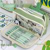 2024 Stylish Girls' Transparent Pencil Case - Large Capacity for Junior High & Primary Students
