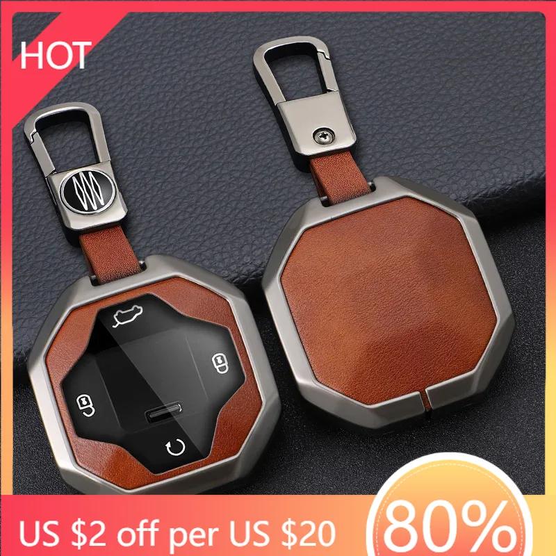 Styling Mouldings Car Fob Remote Control Key Case For Chery Jetour Traveller 2023 2024 Jetour T2 Key Full Cover Holder Chain Aut