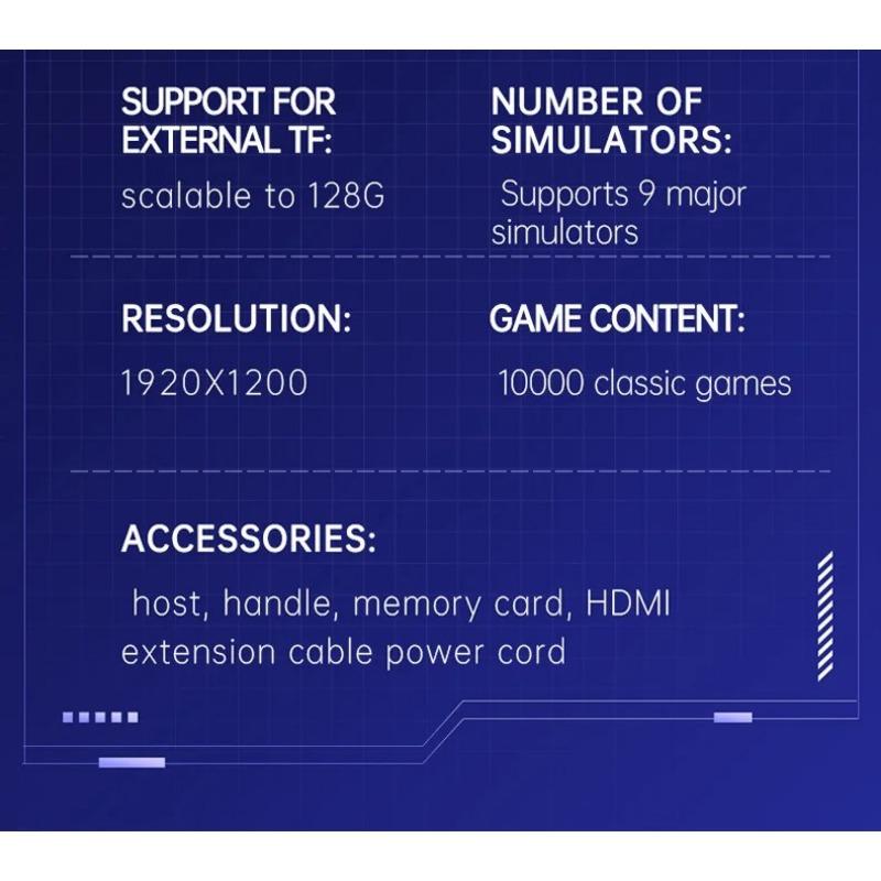 Super Violent Box Game Console Bear 32/64/128GB 10000/15000/20000 + Classic 4K HDMI HD Plate 25 Emulators Stuck To Play