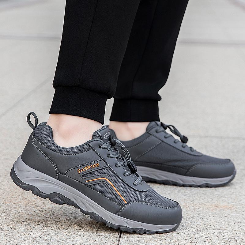 Four seasons breathable elderly comfortable mother shoes flying woven mesh sports casual running shoes soft sole middle-aged and elderly walking shoes