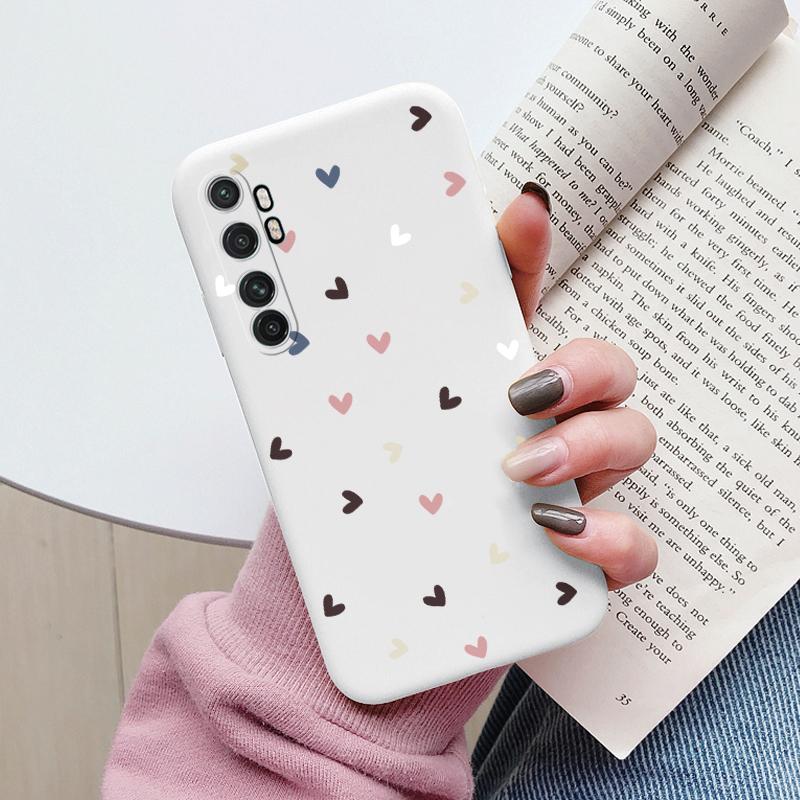 For Xiaomi Mi Note 10 Lite Case Cover Cute Cartoons Painted Soft Silicone Phone Case For Xiaomi Mi Note 10 Lite Fundas Flowers