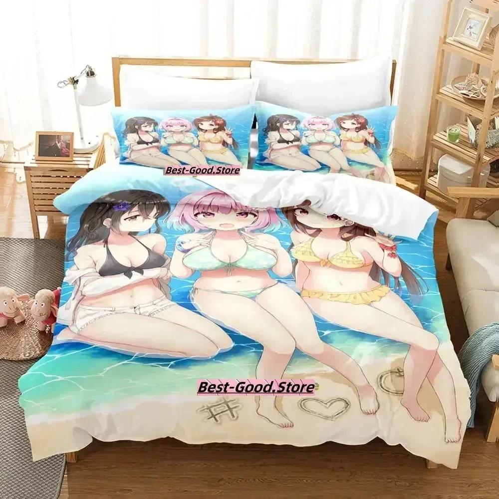 Takafuji Kako Ložní souprava Jednolůžko Dvojlůžko Plná Velikost Queen King Ložní souprava Dospělý Dítě Ložnice Sady povlečení Anime Dívky Postel