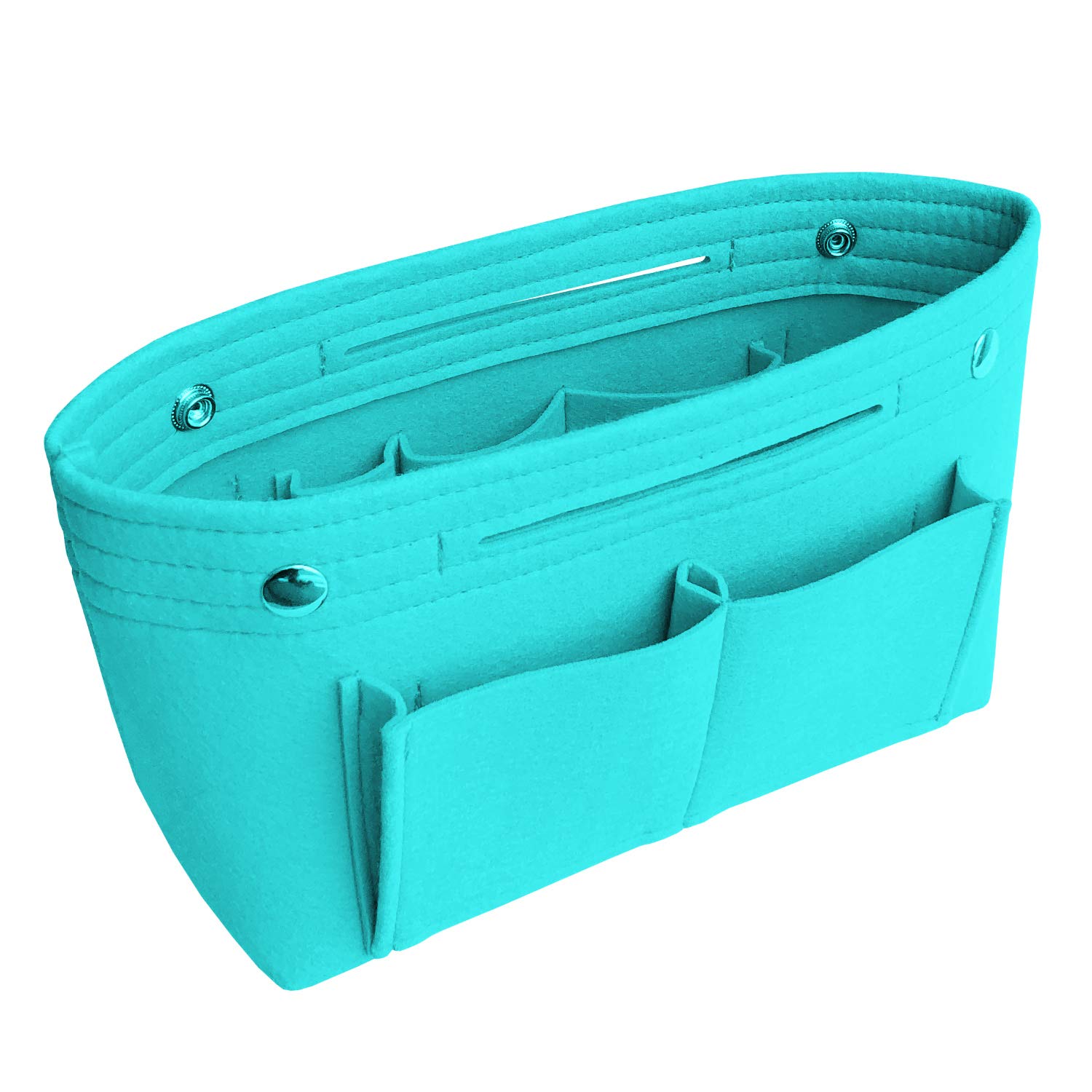 

APSOONSELL Легкая сумка-органайзер из фетра, Сумка-органайзер, Чехол для хранения, Тонкая сумка-органайзер для женщин, Маленькая синяя M, Самостоятельно стоящая синий