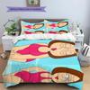 Meg Griffin Pattern Bedding Home Decoration Birthday Gift ( 1 Duvet Cover + 2 Pillowcase, Without Core),fan Merchandise.