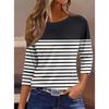 Summer Fashion Women's Casual Long-sleeved Printed T-shirt Top