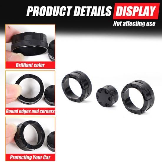 Red Air Conditioner Audio Volume Switch Knob Trim Ring For Corvette C6 07-13 US