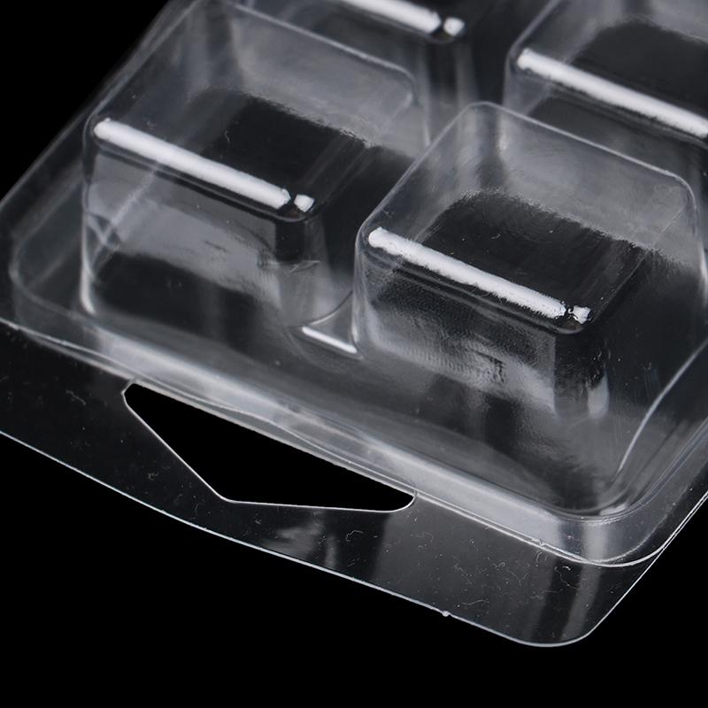 10Packs Wax Melt Molds Clear Wax Clamshells Wickless Wax Melt Candles Boxes