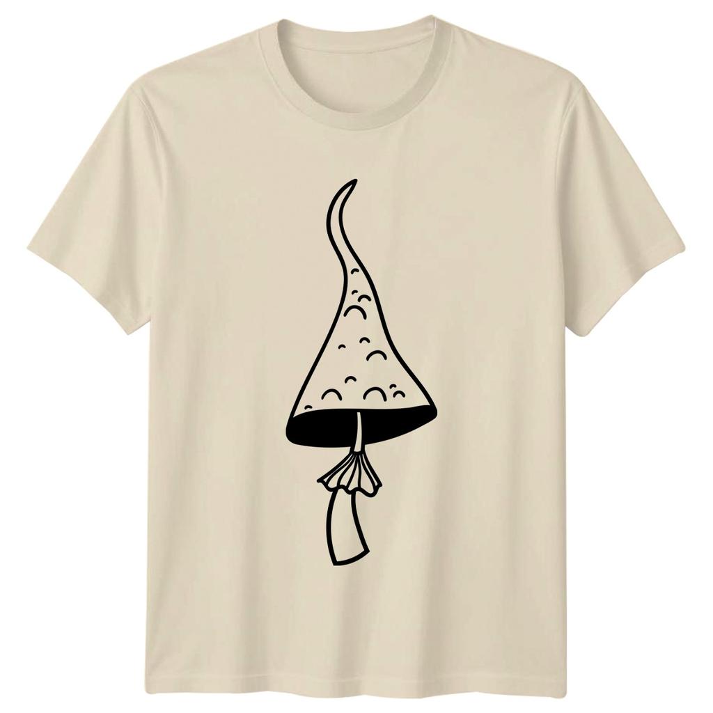 Witchy Mushroom Aesthetic Fungi Mycology TShirt Outline Gift For Him And Her