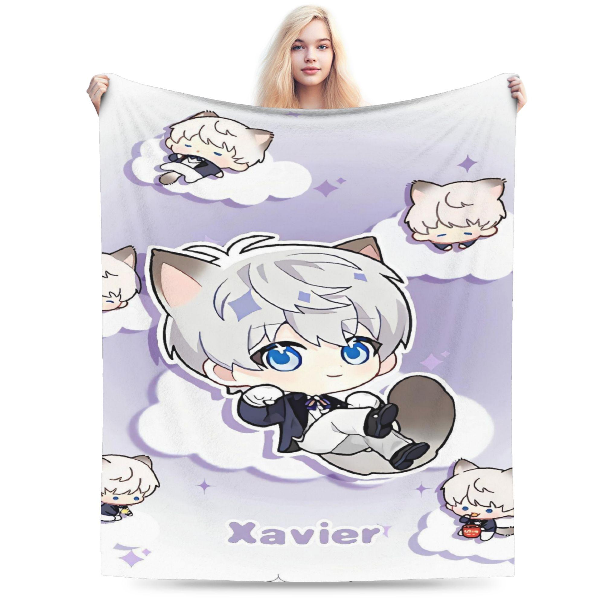 

Anime Love and Deepspace Warm Soft Blankets Zayne Girls Boys Plush Throw Blanket Print Couch Bed Flannel Bedspread Sofa Cover 75x90cm