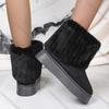 Fashion Comemore Women Round Toe Warm Thickened Plush Winter Beige Snow Boots Thick Sole Casual Comfortable Solid Colour Fur Short Boots