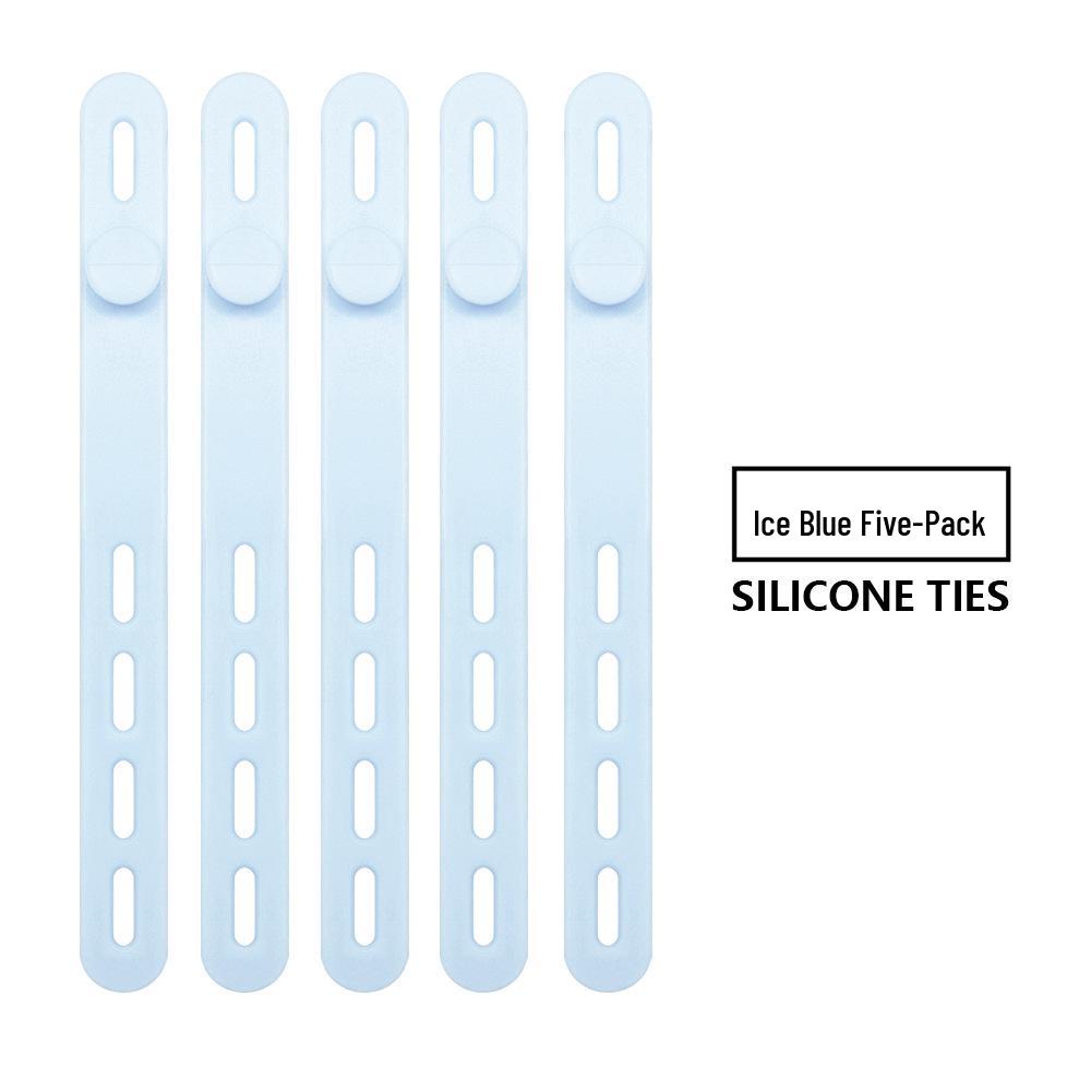 

Набір з 5 силіконових органайзерів для кабелів: Універсальні стяжки та органайзери для шнурів