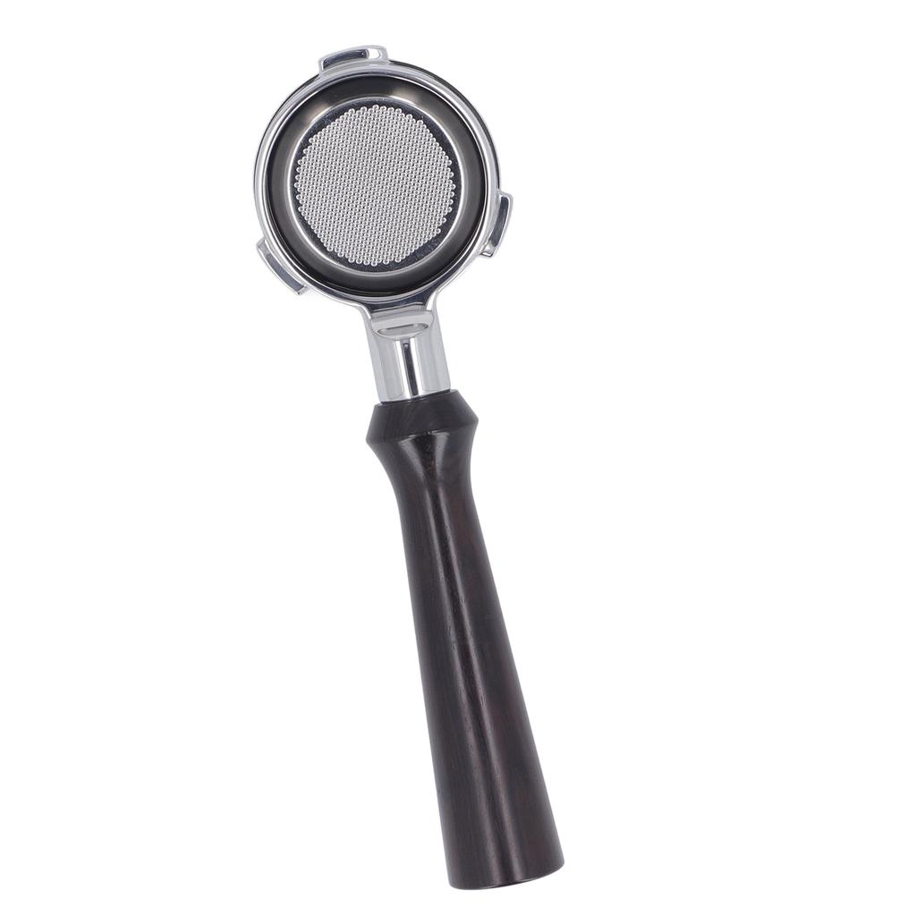 58 mm bottenlös portafilter Trähantag Rostfritt stål Korg Avtagbar 3-öron Kaffeporfiter för Barsetto