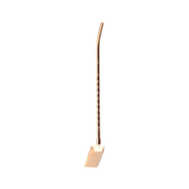 Barware Drinking Spoon Straws, Stainless Steel, Innovative Shovel Shape for Ice Cream & Kitchen Use