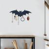 Storage Hook Halloween Wall Decor Strong Load-bearing Easy To Install Wall Mount Bat Shaped Jewelry Hanger Hook Party Ornament