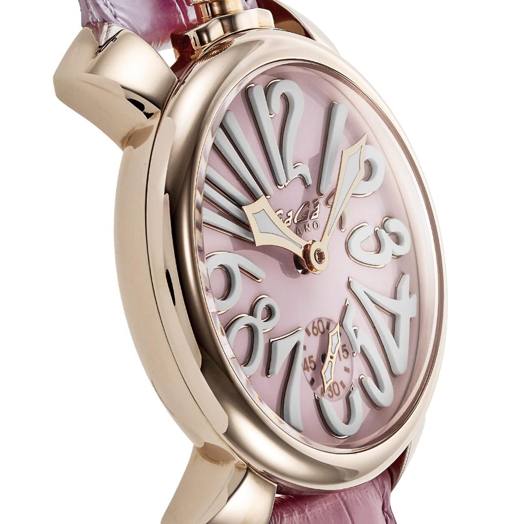GaGa Milano Outlet Watch MANUALE 48MM Pink Dial Water Resistant Pink Original Hand-Wound 5011.02S-PNK-NEW (No Box)