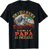 Papa zu sein ist eine Ehre, ein Papa zu sein ist ein unbezahlbares Geschenk Unisex-T-Shirt