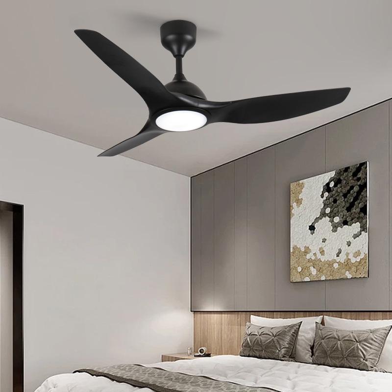 Smart Remote-Control LED Ceiling Fan with Silent Variable Frequency for Living and Dining Rooms