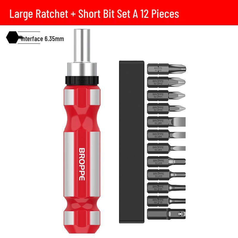 Self-Locking Phillips Screwdriver Set with Extension Rod and Socket