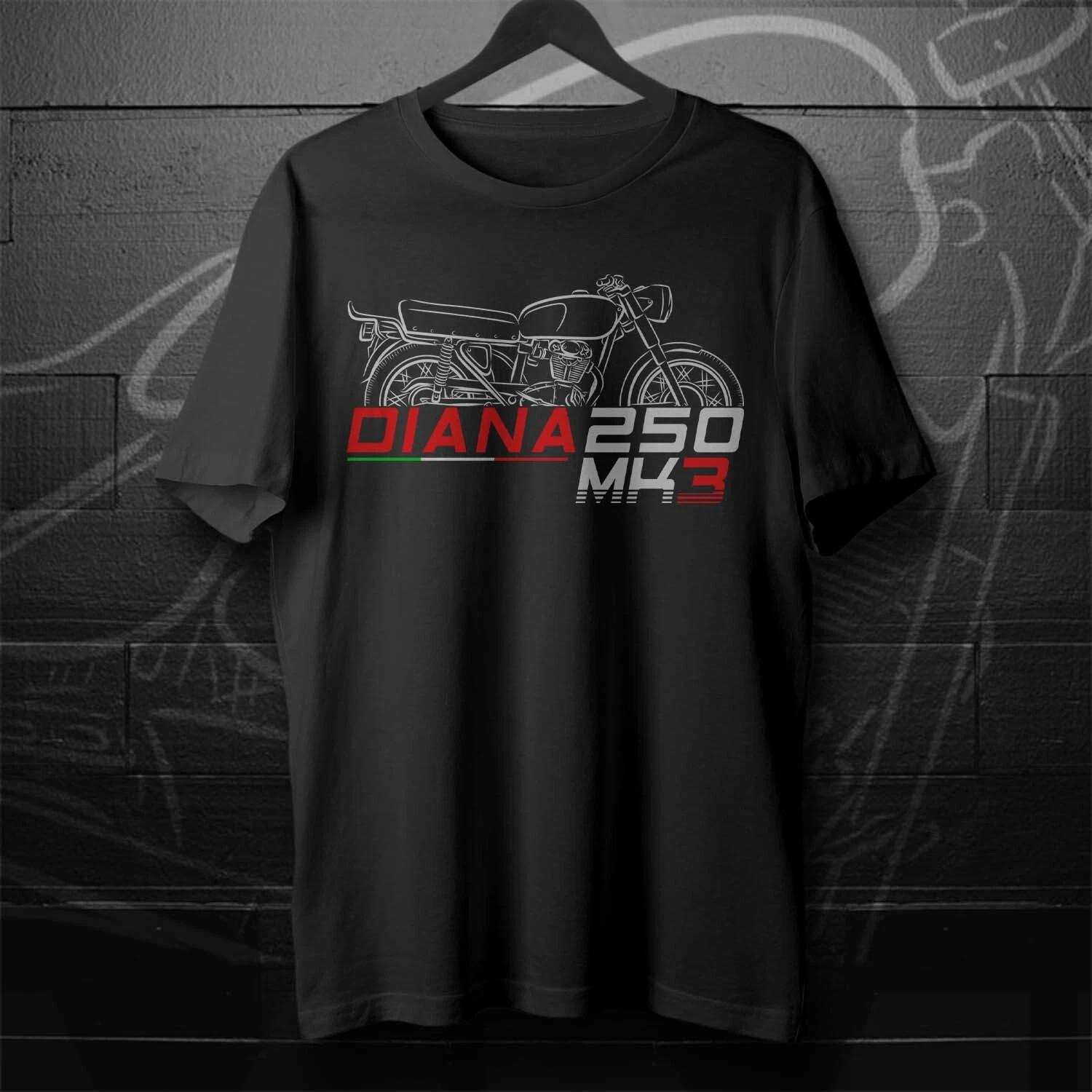Black men s and women s T-shirt Ducati Diana 250 Mk3 1962-1966 - Motorcycle XXXL