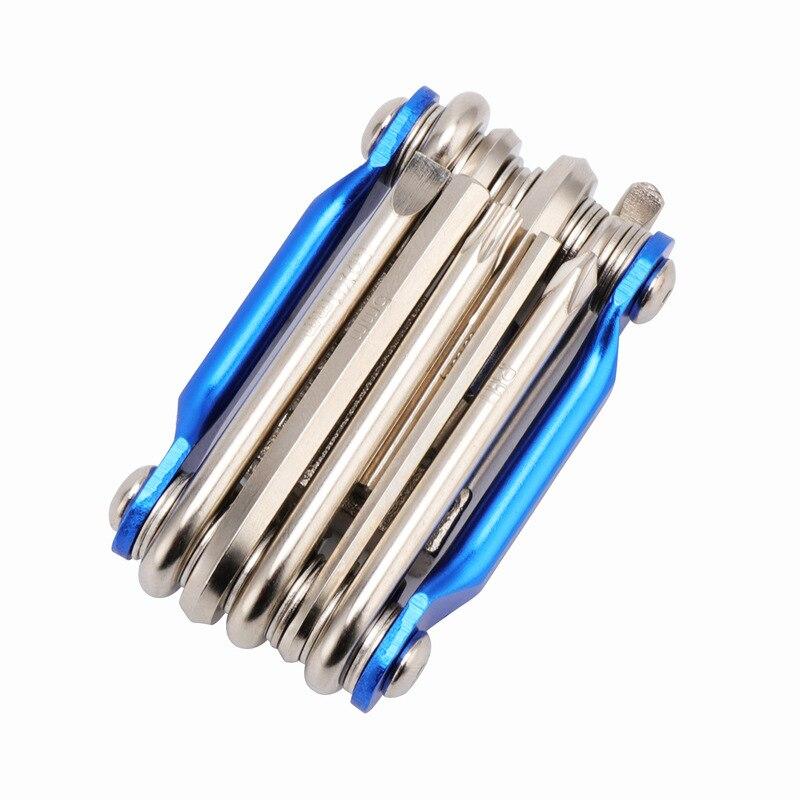 Aluminum Alloy Combination Tool Mountain Bike Repair Car Repair Tool with Chain Cutter Repair Kit