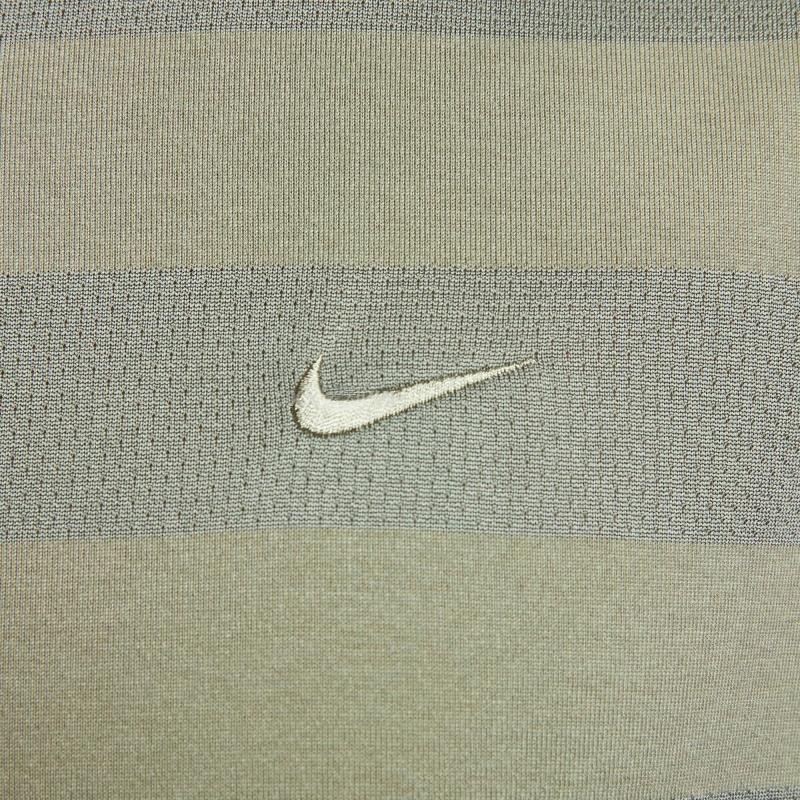 Nike Primary Stmt Ss Ext Sports Striped Breathable Short Sleeve T-Shirt Men Tops Green Gray HJ3152320