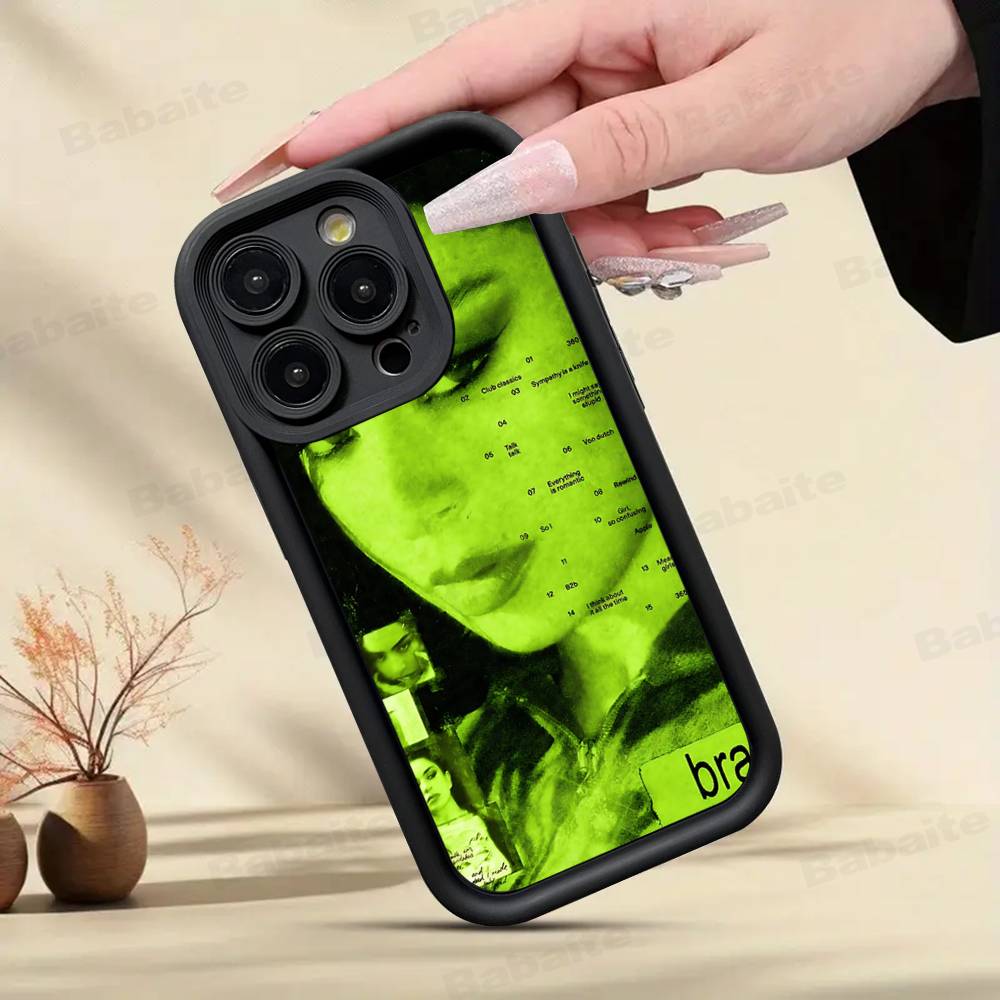 

Чехол для телефона C-Charlis XCX B-BRAT Для IPhone 16 15 14 Plus 13 12 11 17 Pro Max Pro Мягкий чехол iPhone 14 pro