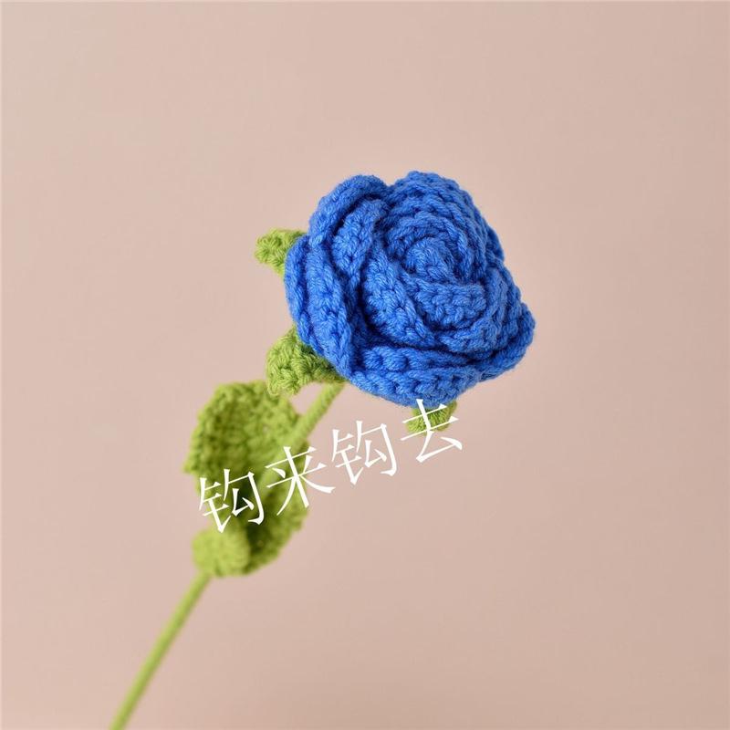 Handmade Knitted Wool Rose - Creative Valentine's Day or Birthday Gift for Girlfriend or Best Friend