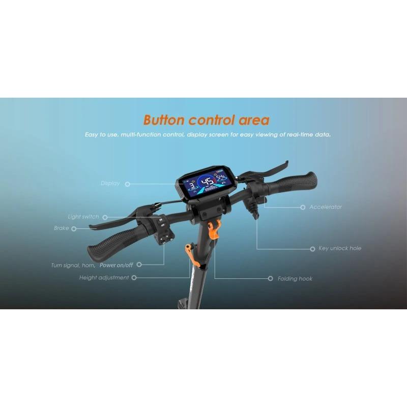 2025 New KuKirin G2 Pro Foldable Electric Scooter 1000W 48V 15.6AH Maximum Speed 45 Km/h Range Up To 58 Km 9 " Tires