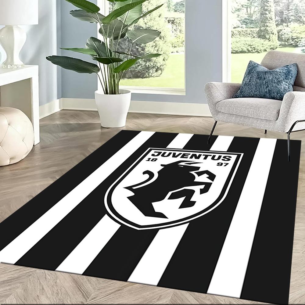 Juventus Area Rug Design For Kitchen Balcony Game Room Hallway Antislip Rug Decorate Offices Luxury Gift For Birthday Christmas Wedding