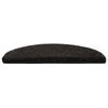 Self Adhesive Stair Tread Covers Semi Circular 15 pcs Anthracite