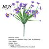 Artificial Flower UV-resistant Easy Care Long Stem Greenery Shrub Plant Faux Cemetery Farmhouse Decor Chrysanthemum