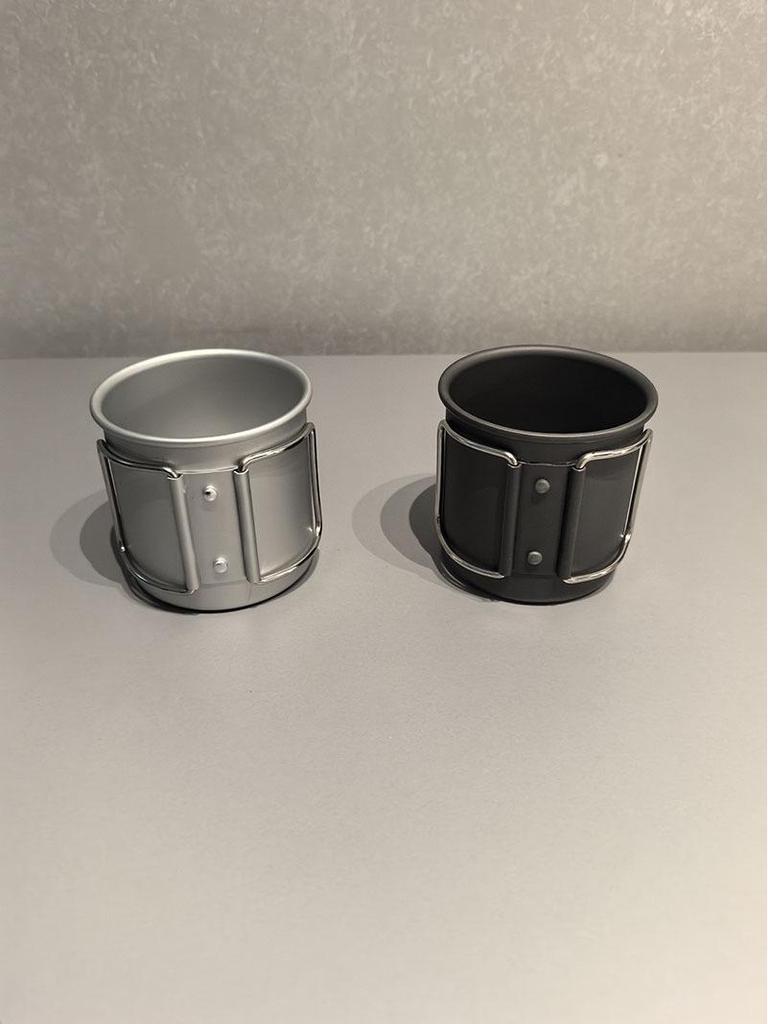 Aluminum Folding Camping Cup, Lightweight and Boiling Water Safe