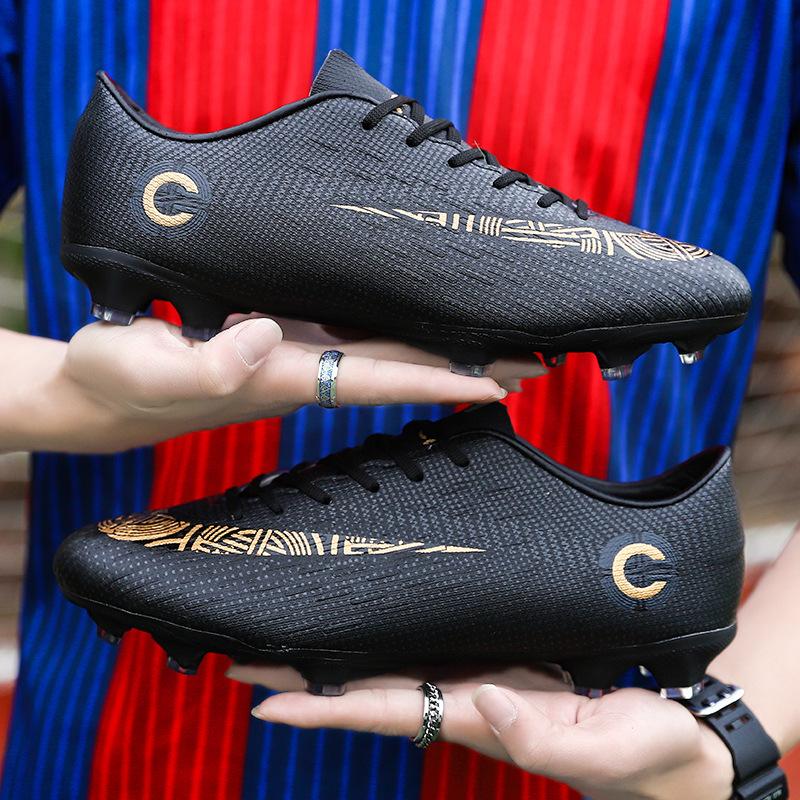 Football Shoes Men AG Broken Nails Children Boys Young Students Training Shoes Competition Plus Size 4648