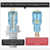 Corrosion Resistant Brass Water Adapters with Auto Shuts Off Automatic Water Flows Stoppers Suitable for Washing Machine
