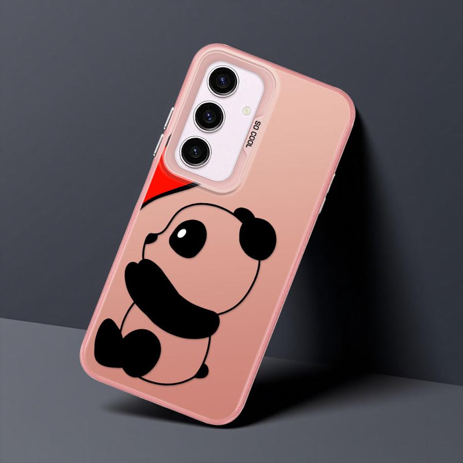 Cute Cartoon Panda Case for Samsung Galaxy A55 A51 A56 A26 A36 A73 A54 A52 A53 A71 A72 A35 Soft Shell