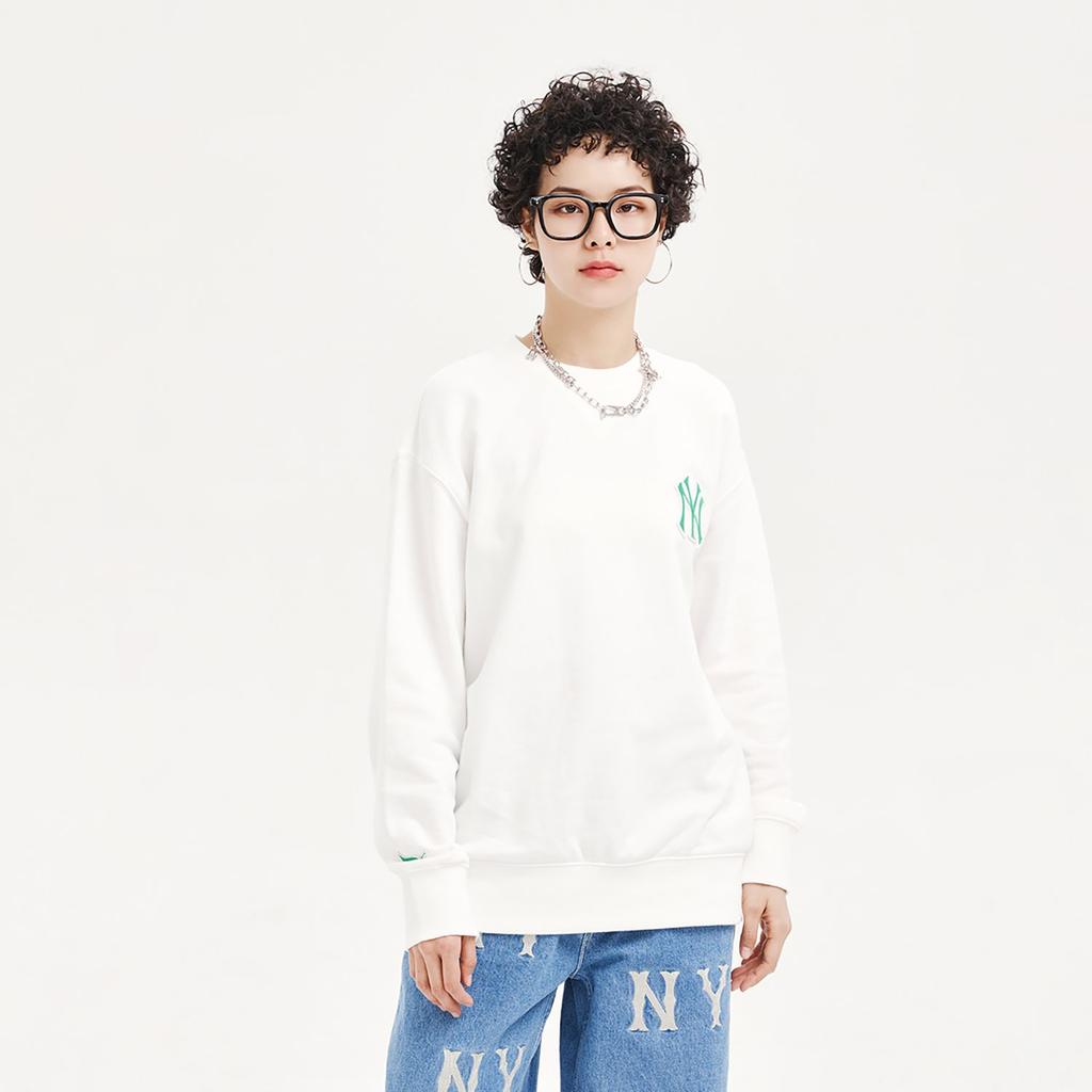 MLB New York Yankees Sweatshirt Unisex White 3AMTD0131-50IVS